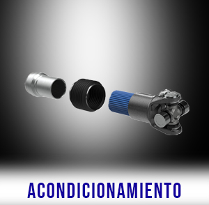 muestra un cardan y el mantenimiento de el mismo